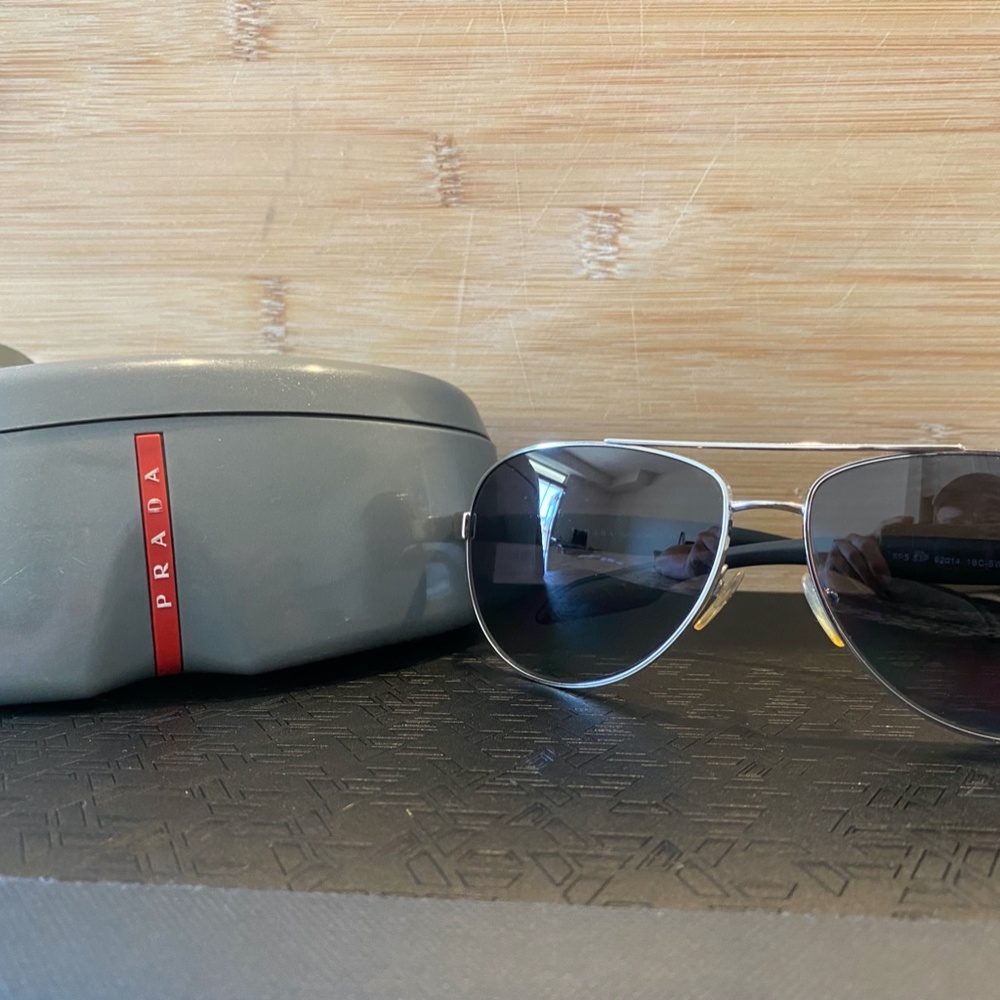 Prada Linea Rossa Mens Sunglasses - SPS 53P 62014 1BC-5W1 135 3P